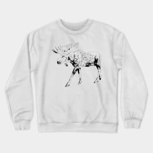 Moose sketch Crewneck Sweatshirt